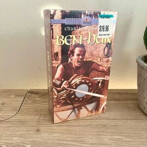 Sealed! Ben-Hur 1959 VHS Tape Set Charlton Heston MGM Vintage Epic Drama